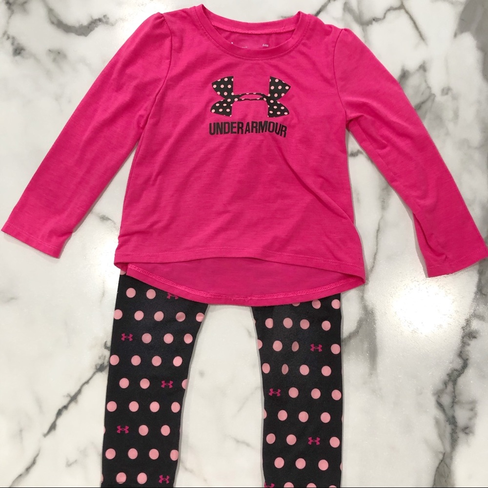 Pink and Black Under Armour Outfit